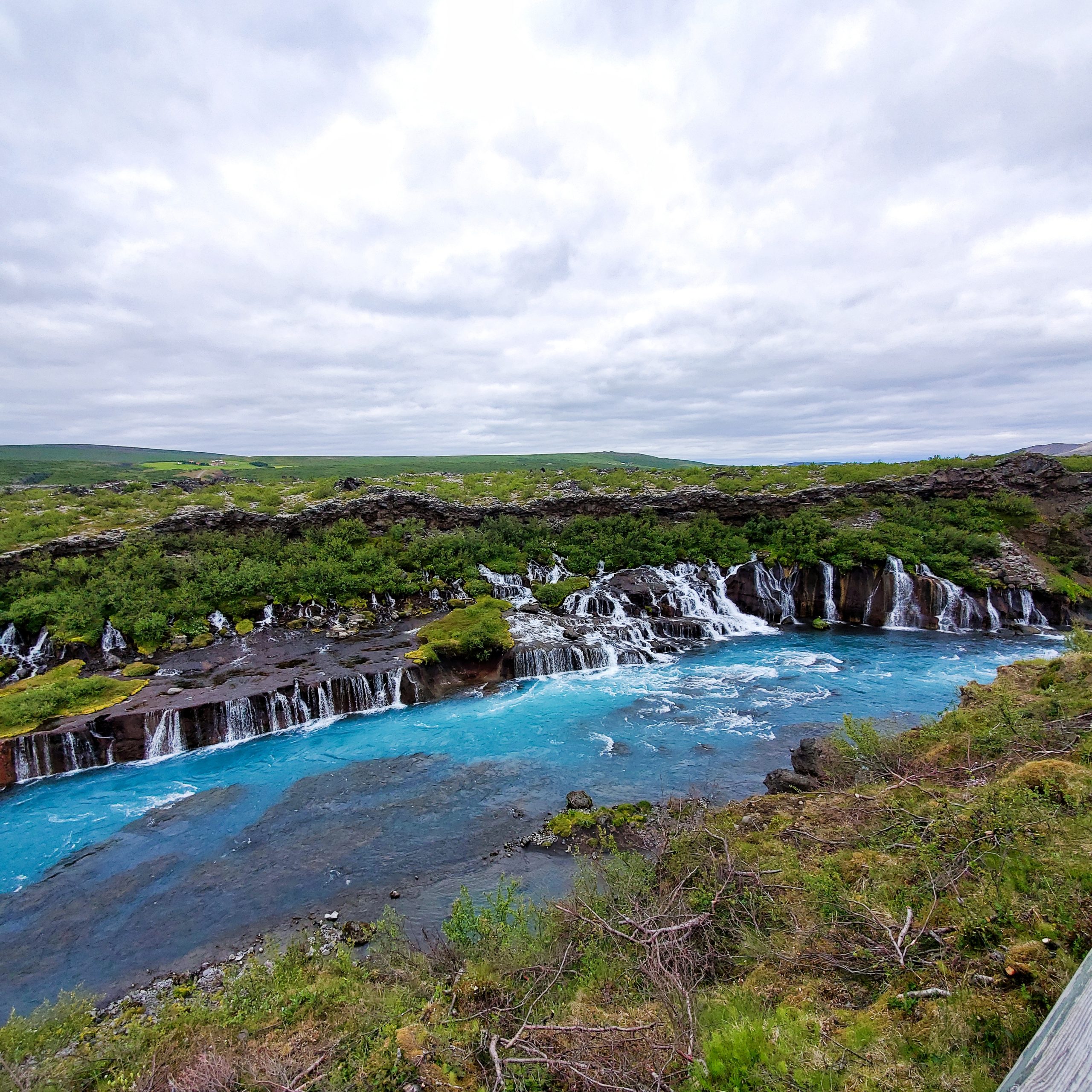 Hruanafoss Waterfall in Iceland's Silver Circle