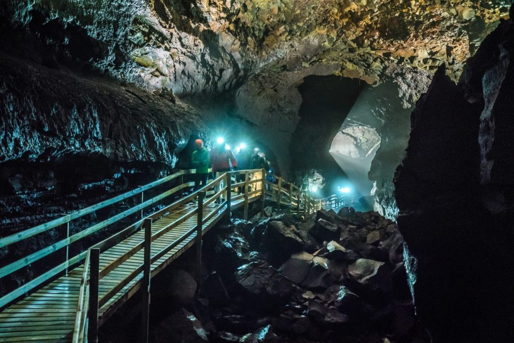 Iceland Lava Cave in Silver Circle