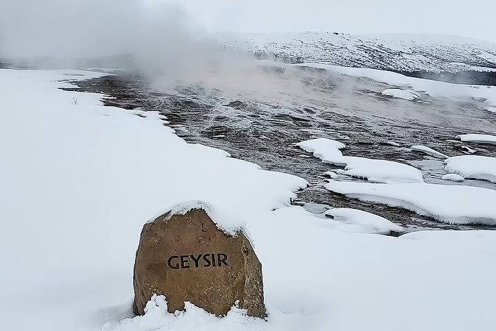 Geysir sign on Golden Circle Tour