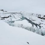 Gullfoss Waterfall in Wintertime in Iceland