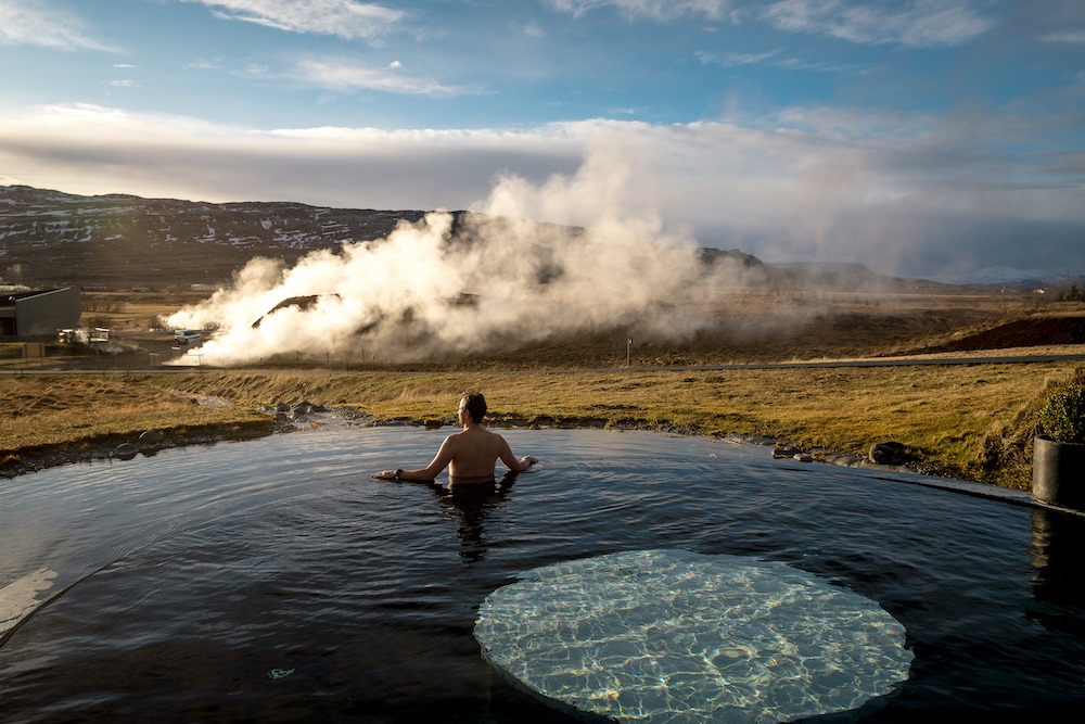 Krauma Spa Stop on Private Borgarfjordur