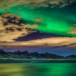 Icelandic Mountains and Northern Lights