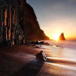 Sunrise at Reynisfjara Black Sand Beach