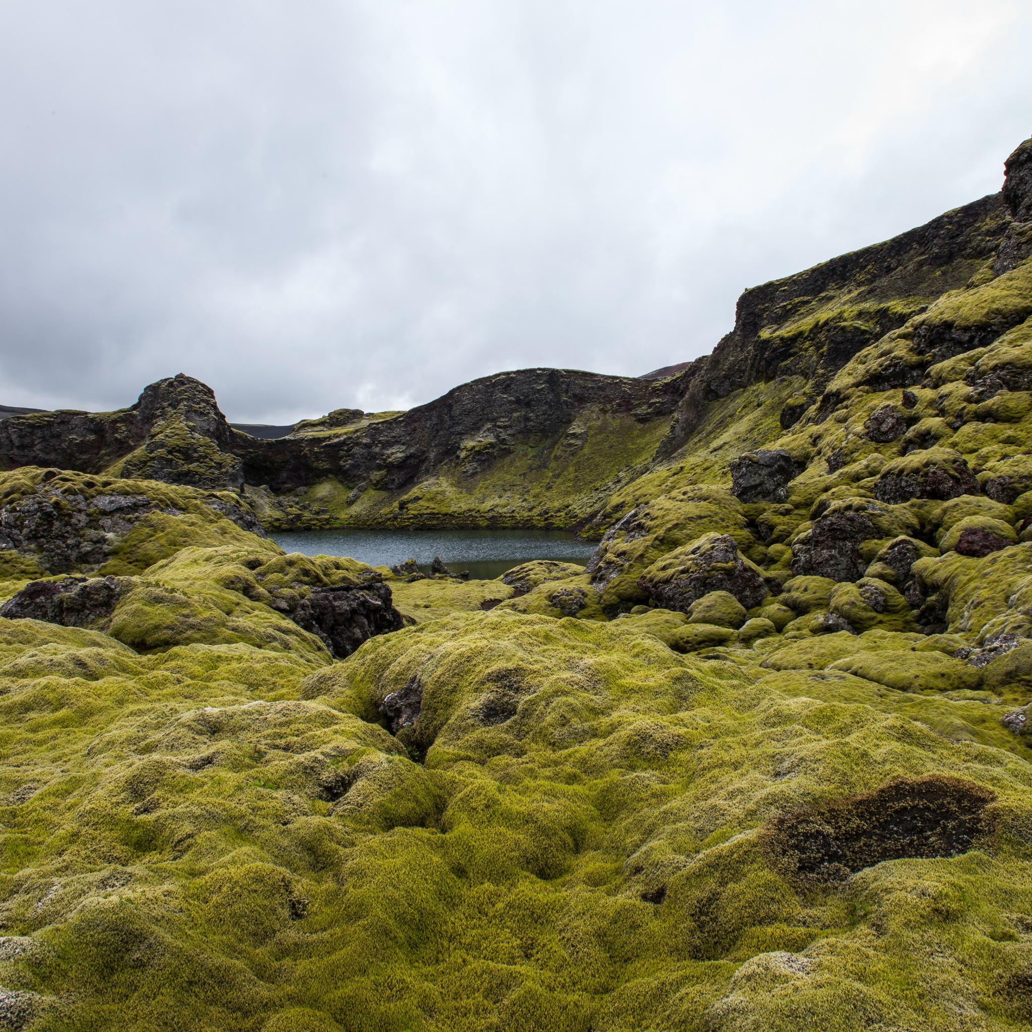 Highland Lakes in Iceland Laki Volcano