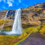 South Iceland Waterfall named Seljalandsfoss