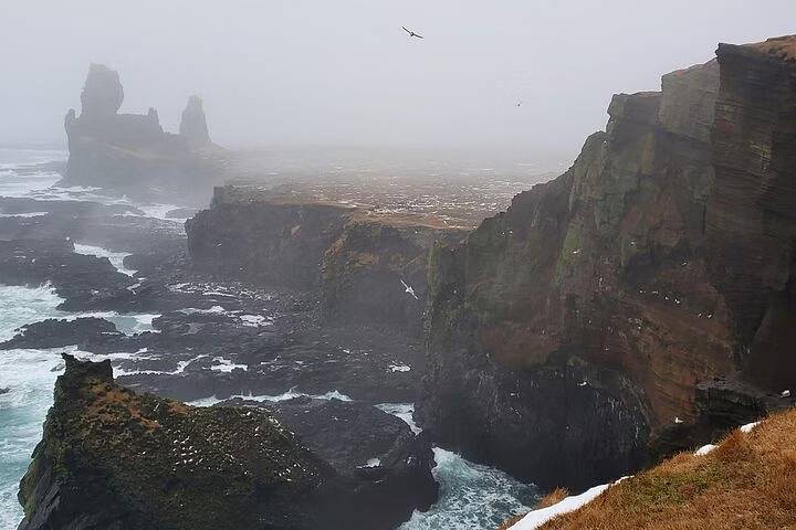Lóndrangar Rock Formations on Snaefellsnes Peninsula Tour