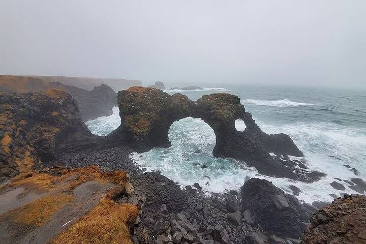 Arnarstapi Sea Arch on Day Tour with Gravel Travel