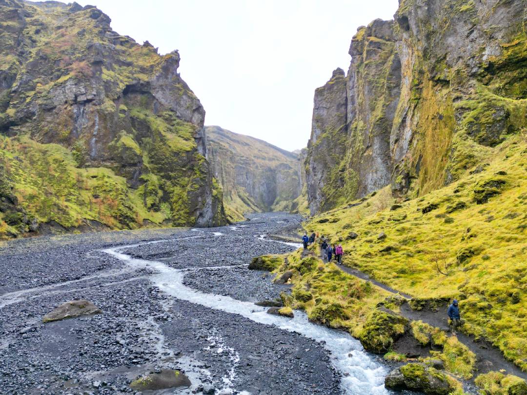 Famous Thorsmork Valley Hiking Trail