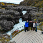 Barnafoss Waterfall in West Iceland