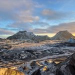 View looking out from Gravel Travel Katla Ice Cave