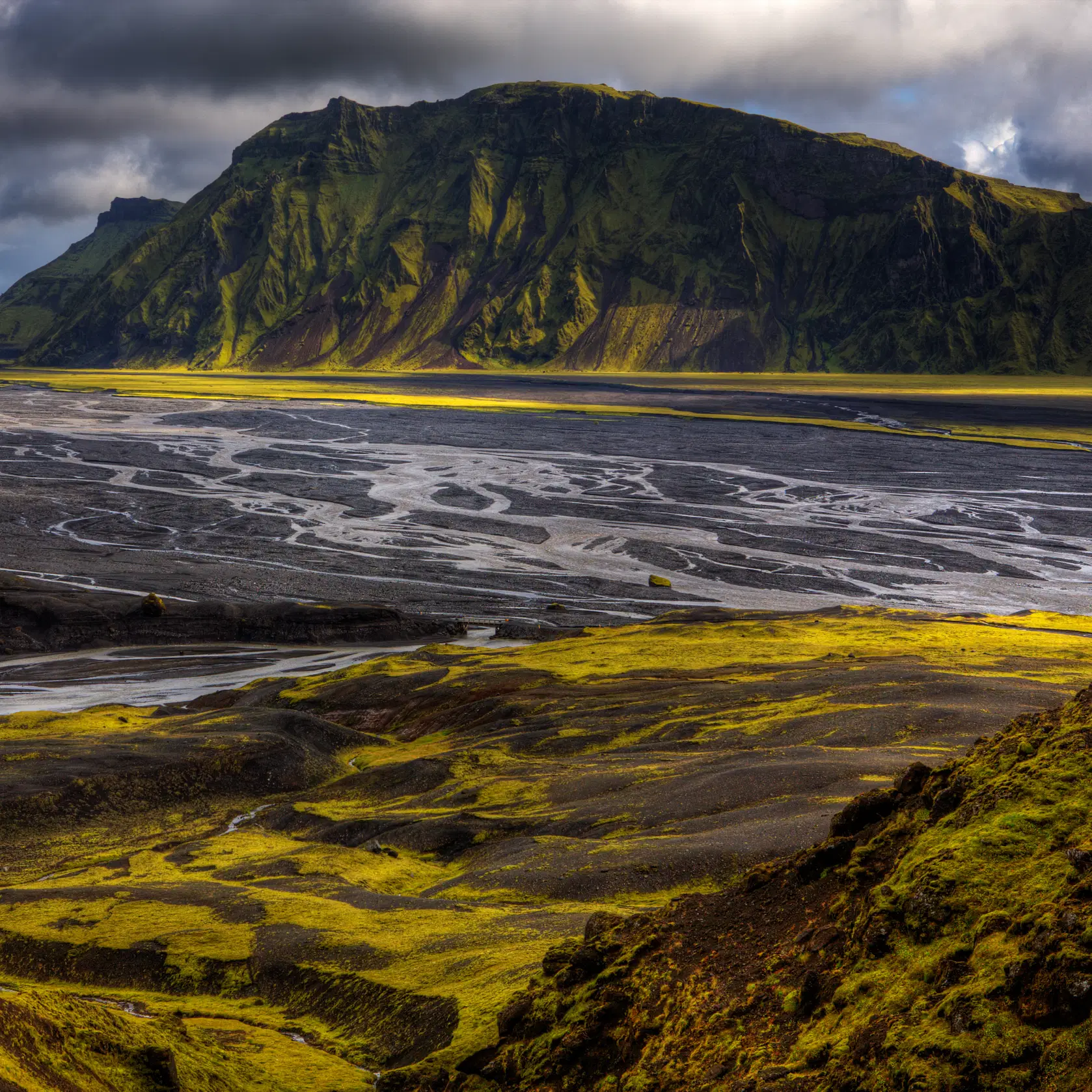 Thakgil Hidden Mountains above Vik Iceland
