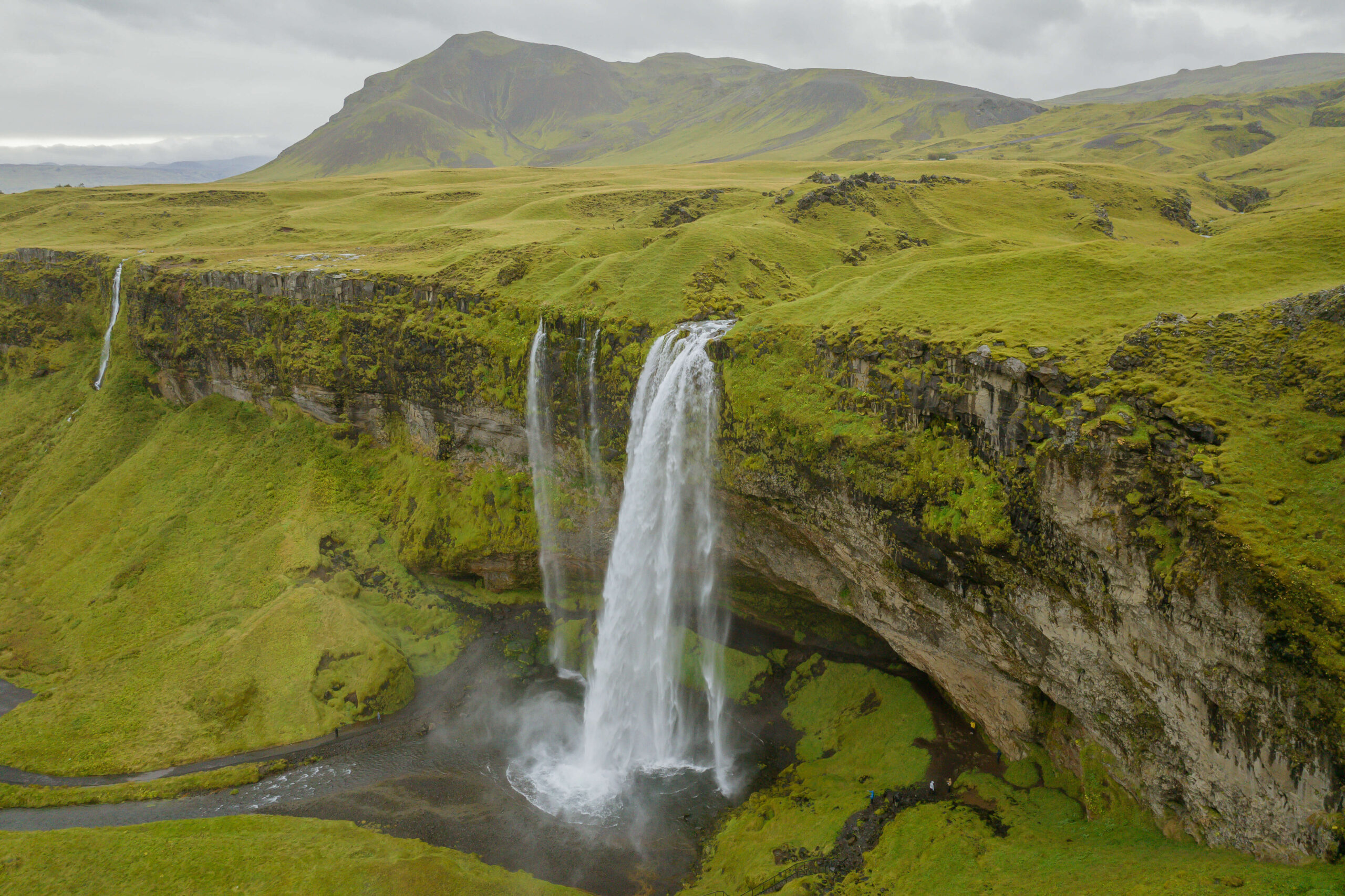 Waterfall You Can Walk Behind in South Iceland