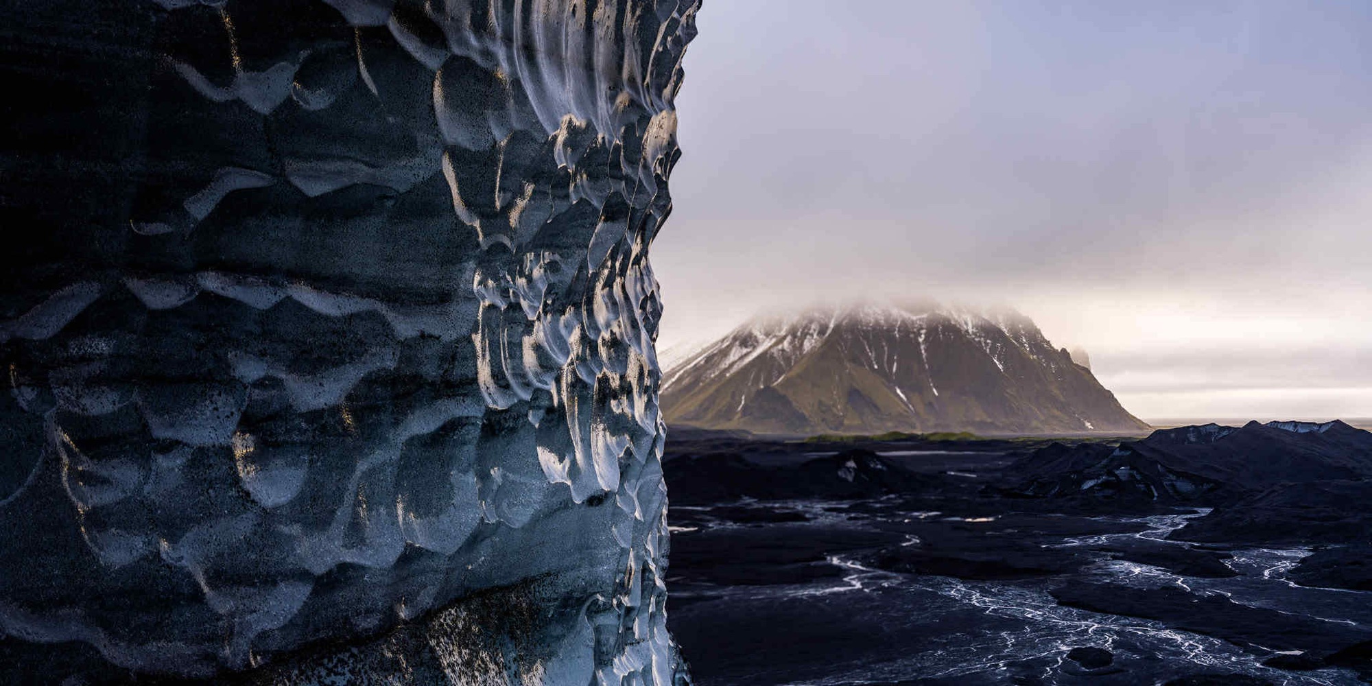 Mountain View From Katla Ice Cave
