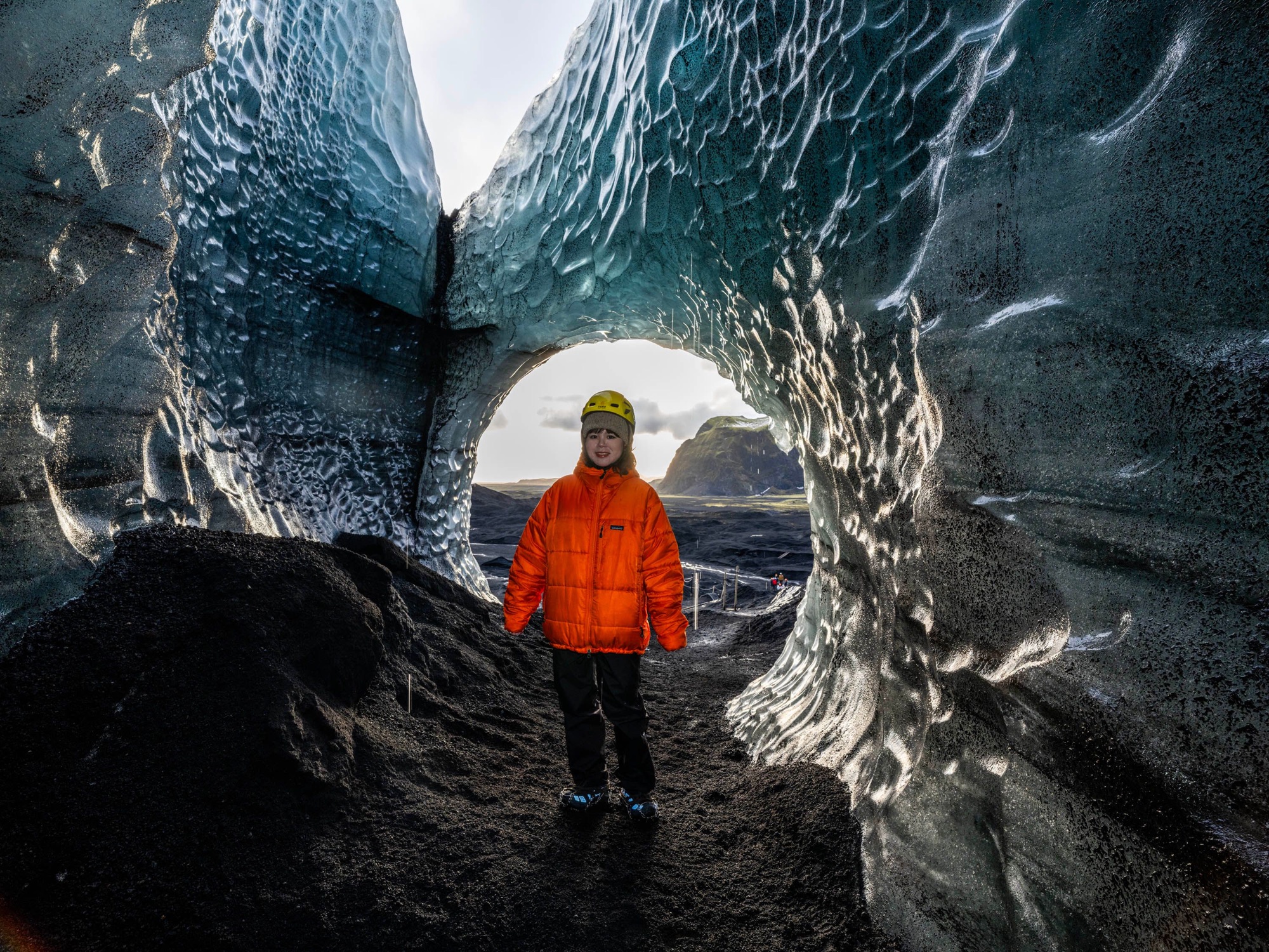 Entering Katla Ice Cave